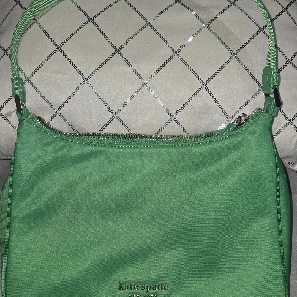 🍀 Kate Spade New York "Little Better Sam" Vibrant Green Shoulder Bag